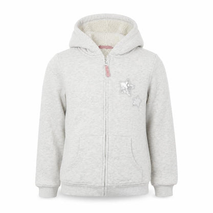 Nutmeg Girls Grey   Full Zip Hoodie Size 11 Years