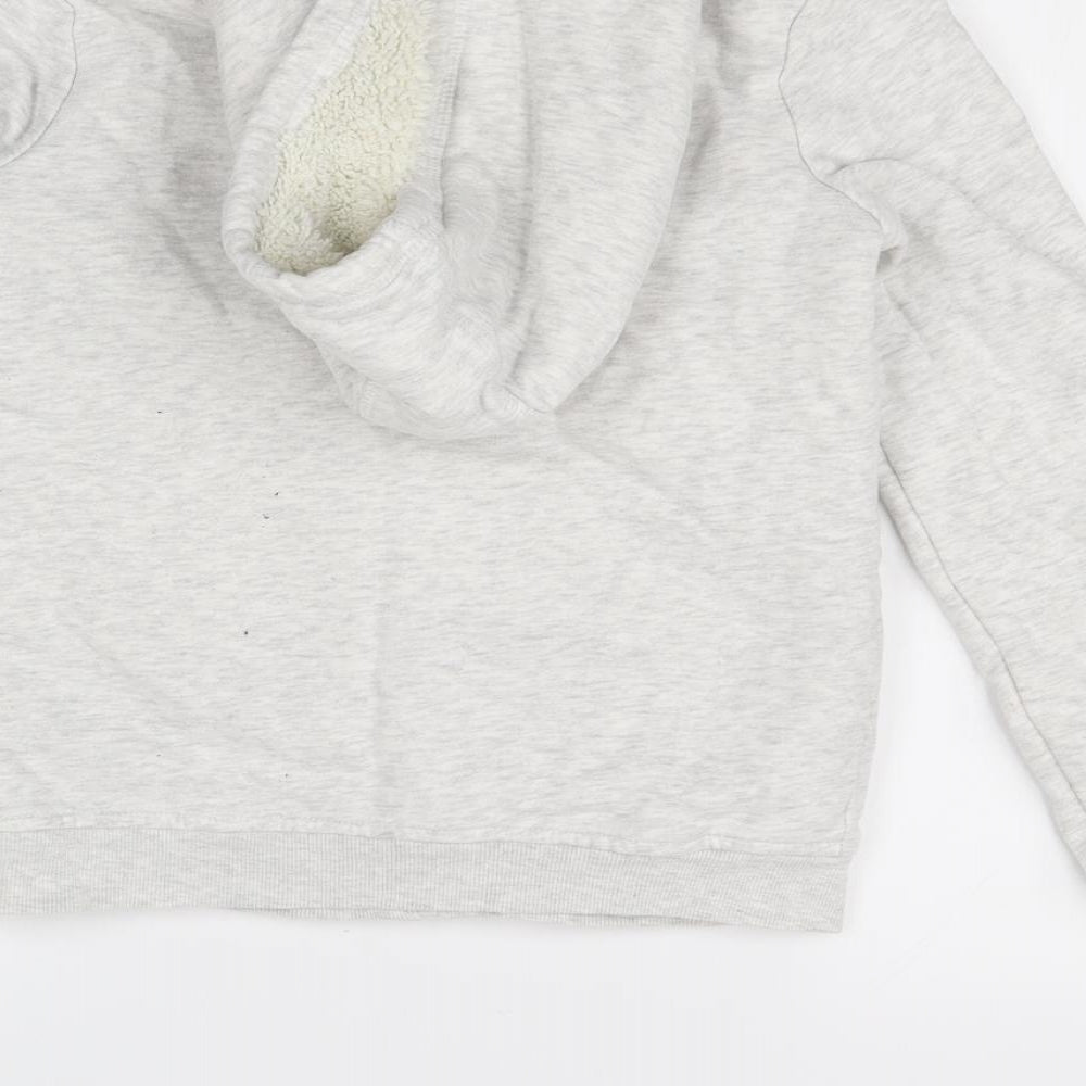 Nutmeg Girls Grey   Full Zip Hoodie Size 11 Years