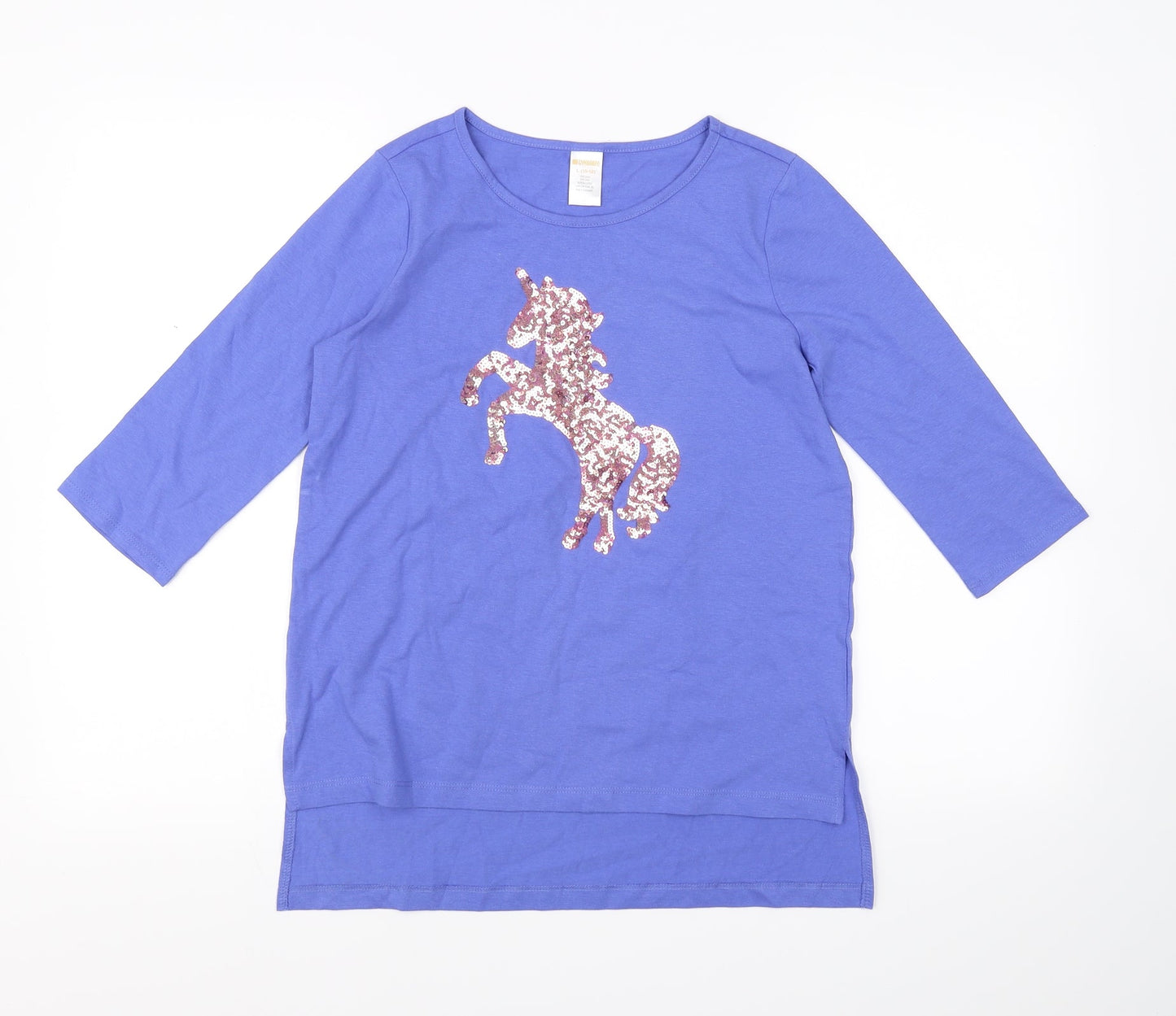 Gymboree Girls Blue   Pullover T-Shirt Size 10 Years  - Unicorn