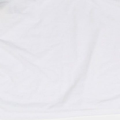 Miss Evie Girls White   Cropped T-Shirt Size 11-12 Years