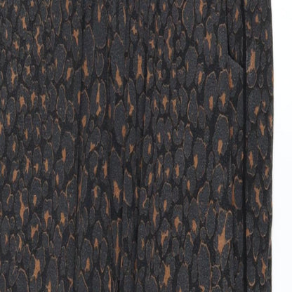 NEXT Womens Black Animal Print  Jogger Leggings Size 6 L25 in