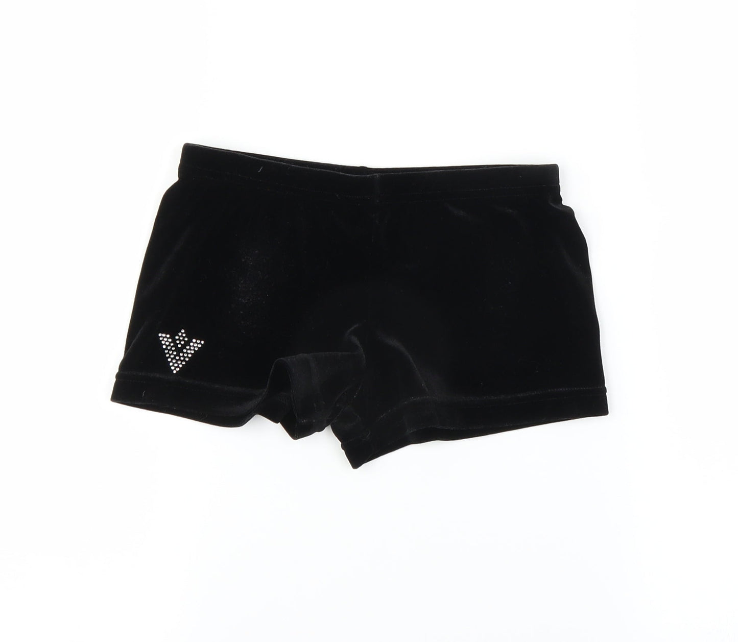 Preworn Girls Black   Sweat Shorts Size 9-10 Years
