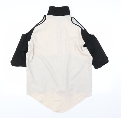 Quiz Womens Black   Basic Button-Up Size 8