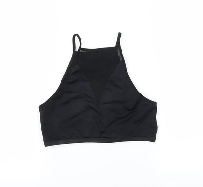 label Womens Black   Basic T-Shirt Size M