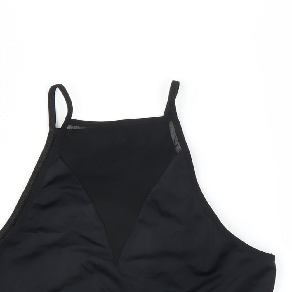 label Womens Black   Basic T-Shirt Size M