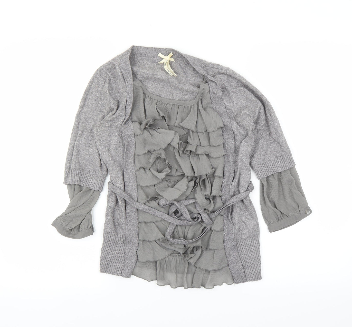 Womens UK Size 8 NEXT Grey Basic T-Shirt