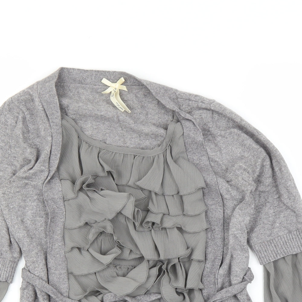 Womens UK Size 8 NEXT Grey Basic T-Shirt