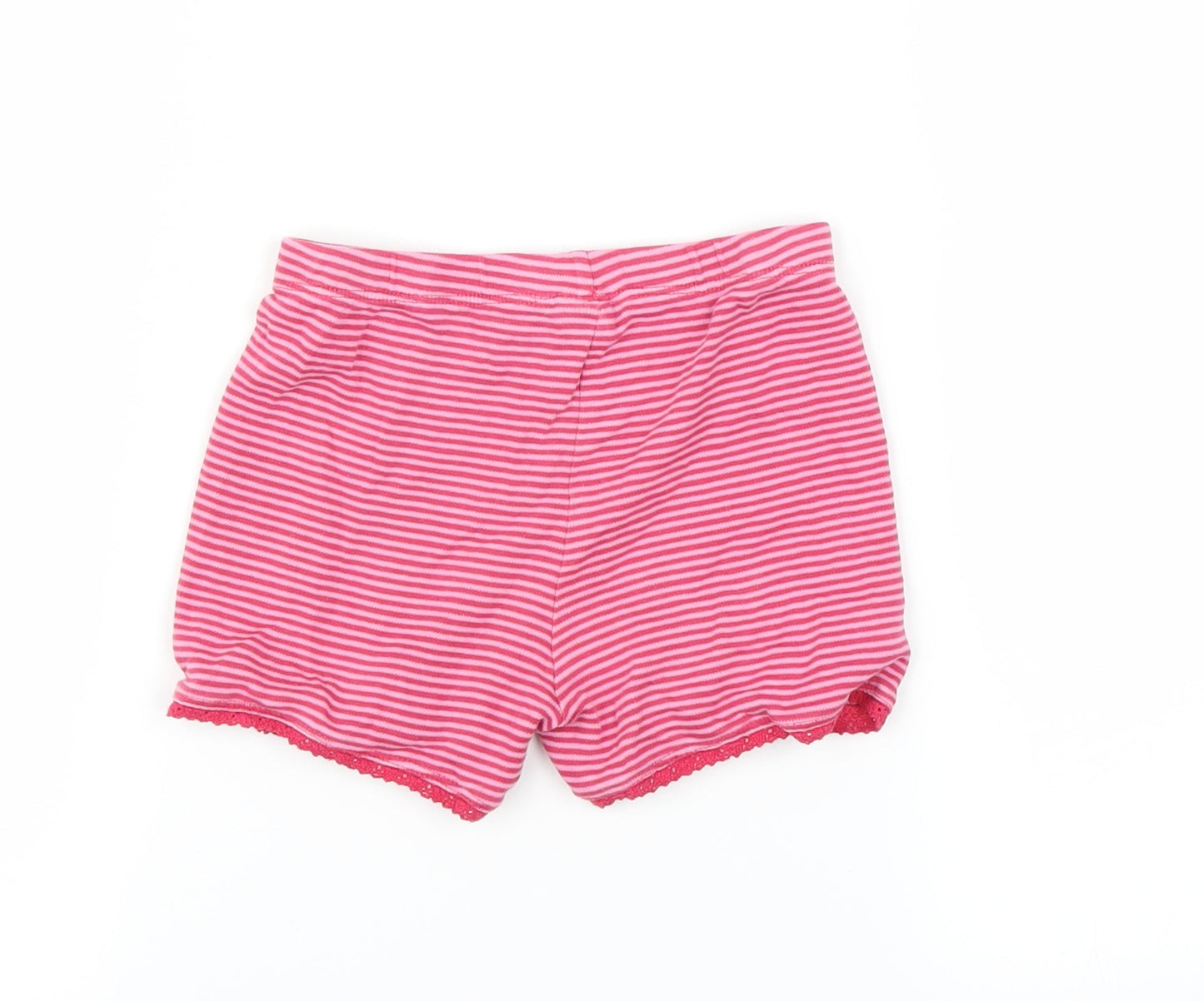 Mini Club Baby Pink Striped  Cropped Trousers Size 12-18 Months