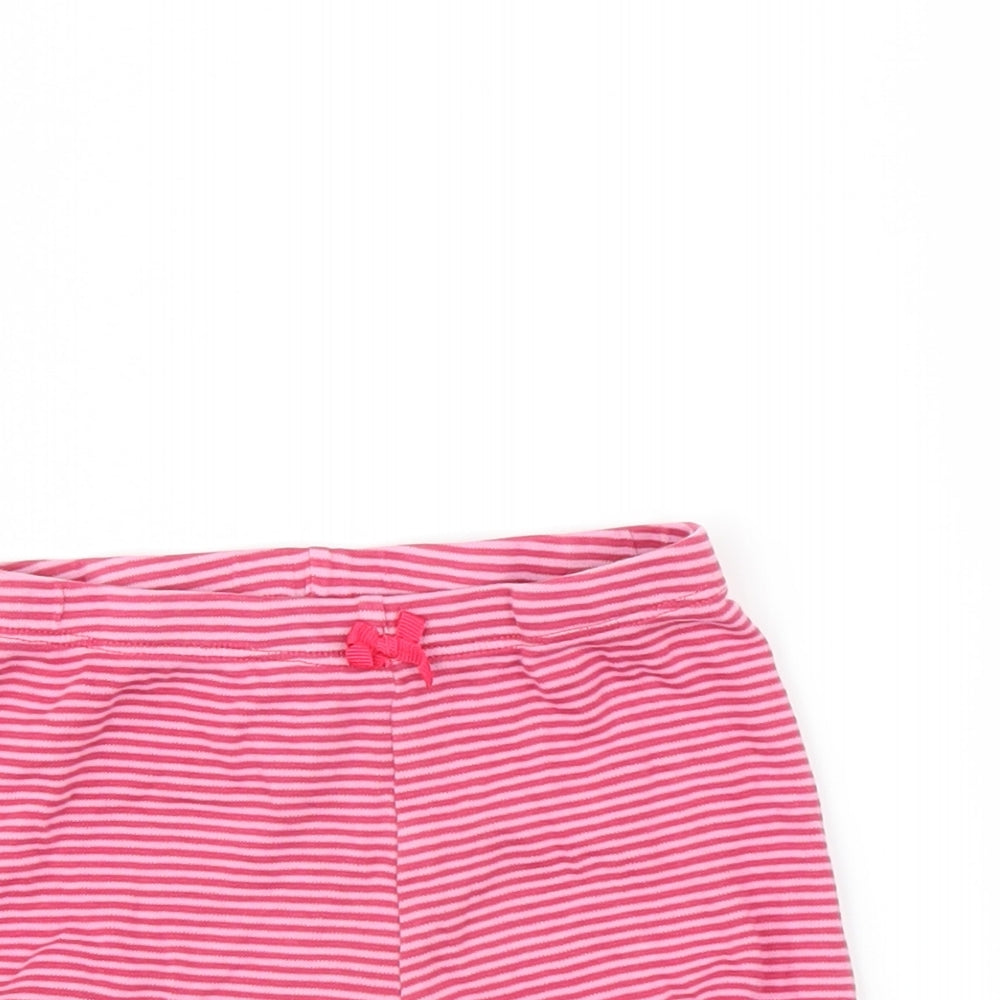 Mini Club Baby Pink Striped  Cropped Trousers Size 12-18 Months
