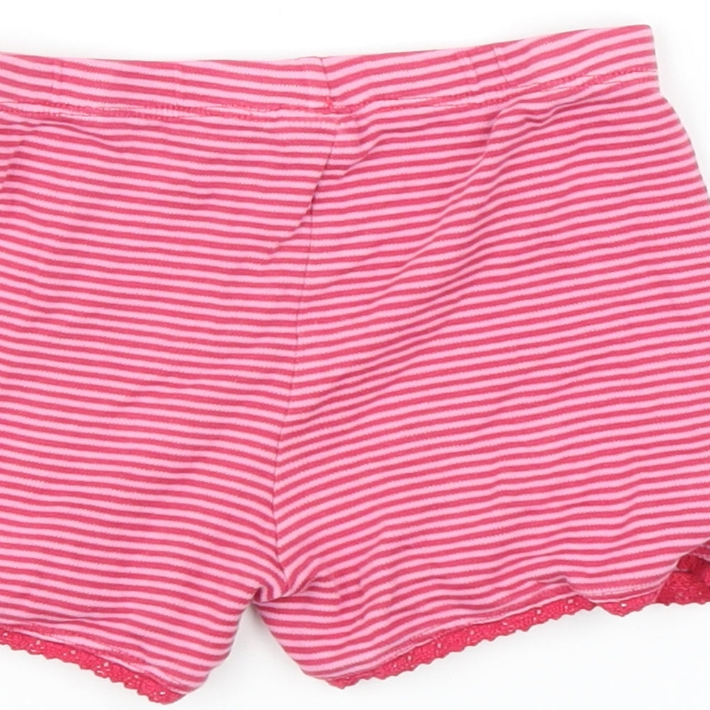 Mini Club Baby Pink Striped  Cropped Trousers Size 12-18 Months