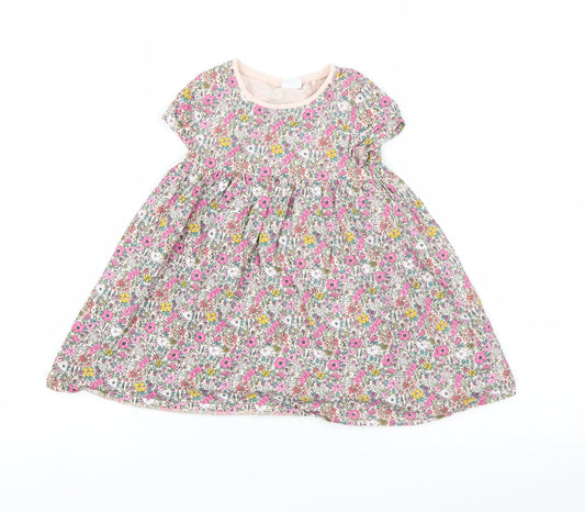NEXT Baby Pink Floral  Fit & Flare  Size 18-24 Months
