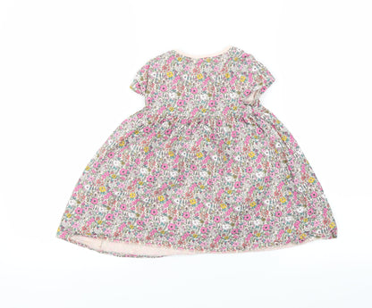 NEXT Baby Pink Floral  Fit & Flare  Size 18-24 Months