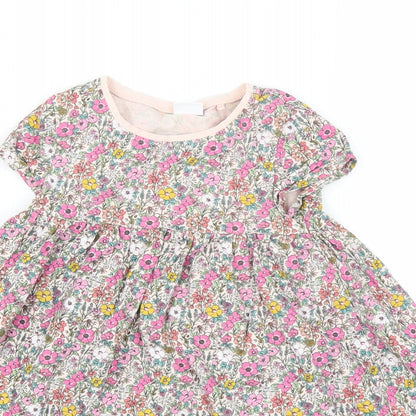 NEXT Baby Pink Floral  Fit & Flare  Size 18-24 Months