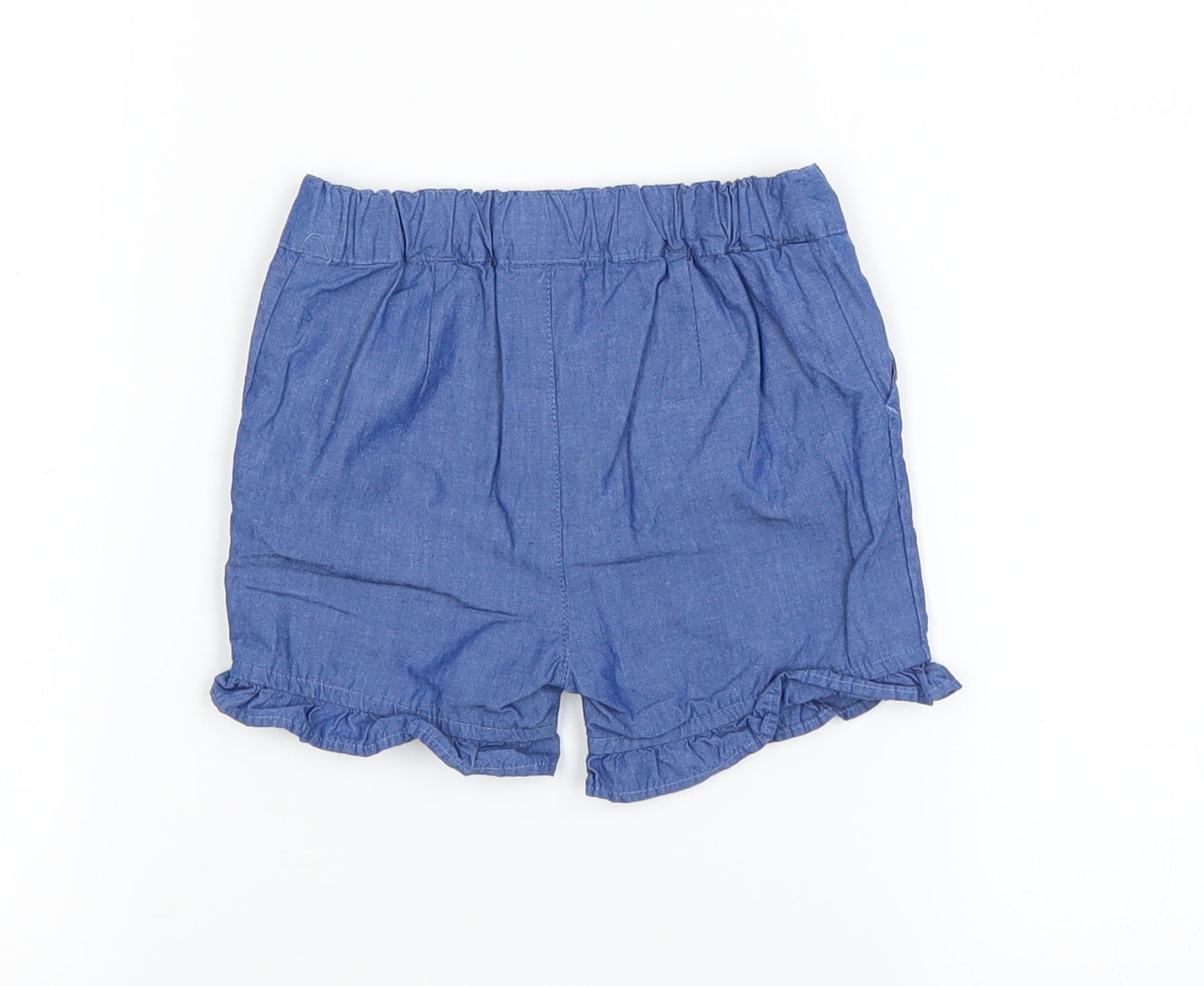 Marks and Spencer Baby Blue   Cropped Trousers Size 6-9 Months