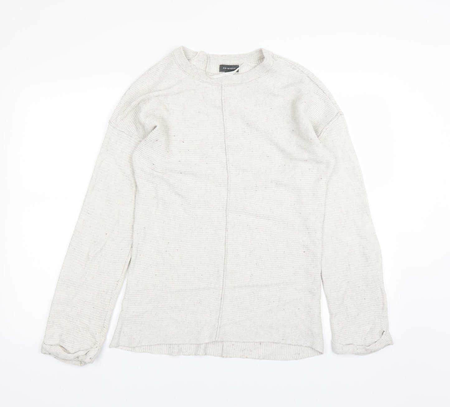 Primark Womens White   Pullover Jumper Size M