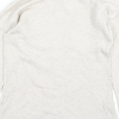 Primark Womens White   Pullover Jumper Size M