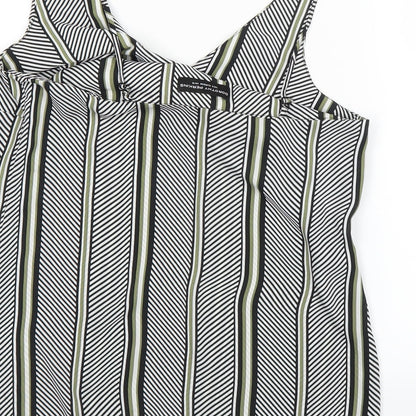 Womens UK Size 10 Dorothy Perkins Black Basic Blouse