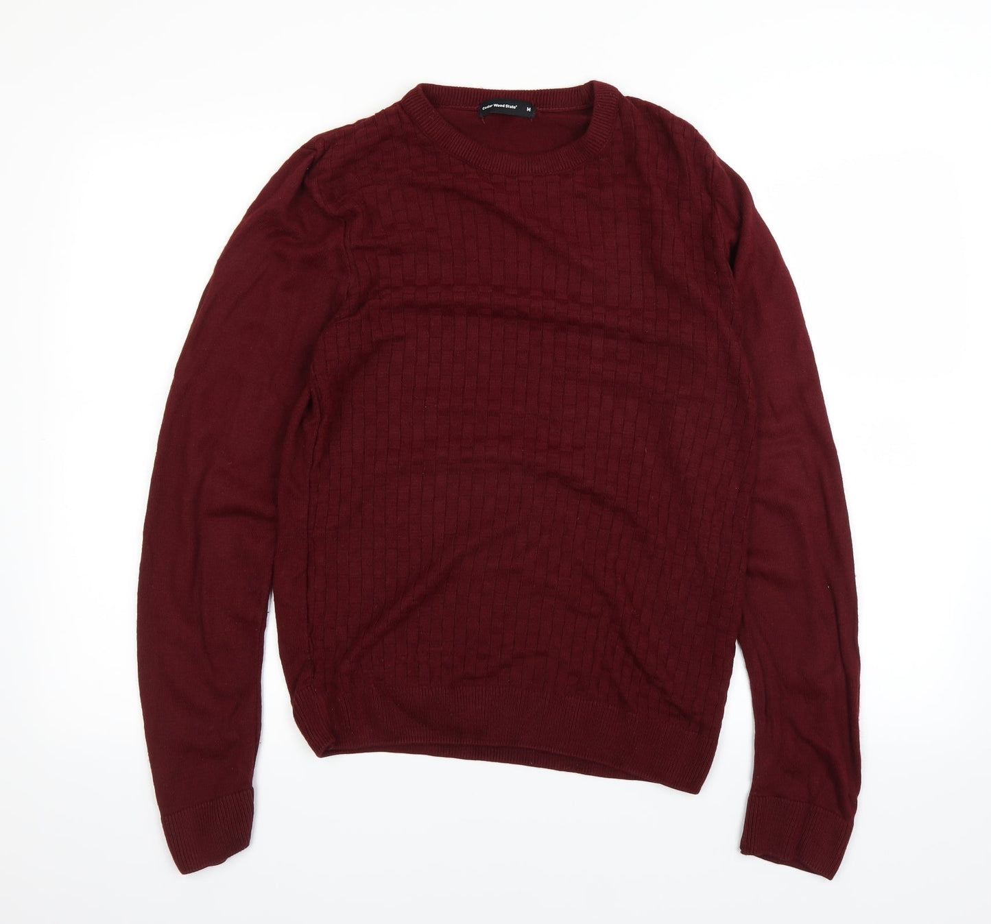 Cedar Wood State Mens Red   Pullover Jumper Size M