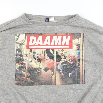 H&M Mens Grey   Pullover Jumper Size M