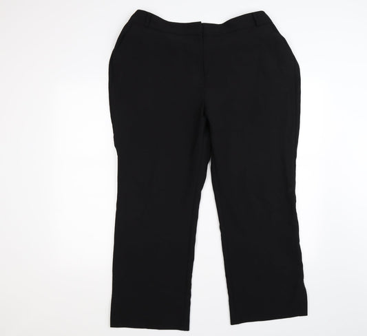 capsule Womens Black   Trousers  Size 18 L27 in - work office formal
