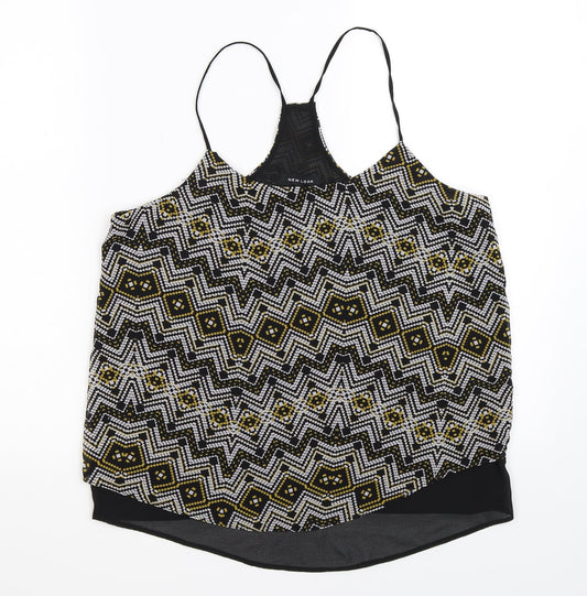 Womens UK Size 12 New Look Black Basic Tank