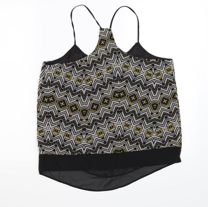 Womens UK Size 12 New Look Black Basic Tank