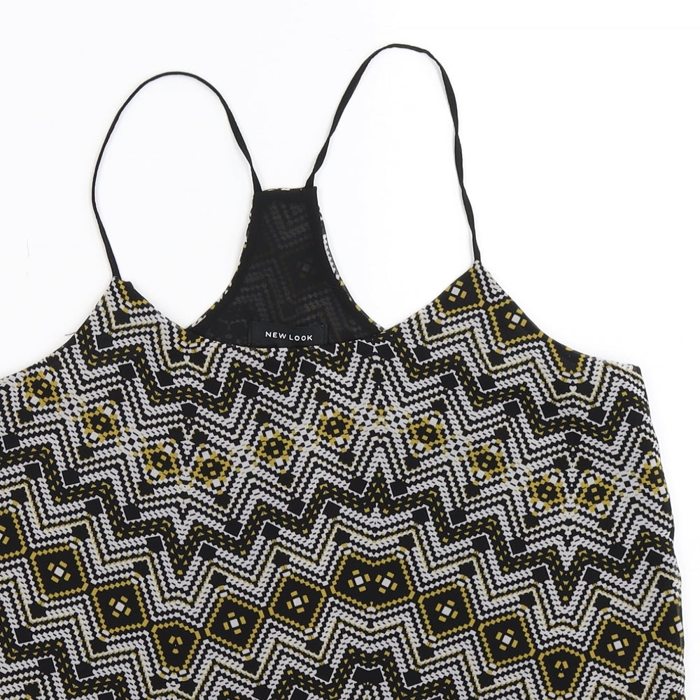 Womens UK Size 12 New Look Black Basic Tank