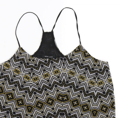 Womens UK Size 12 New Look Black Basic Tank