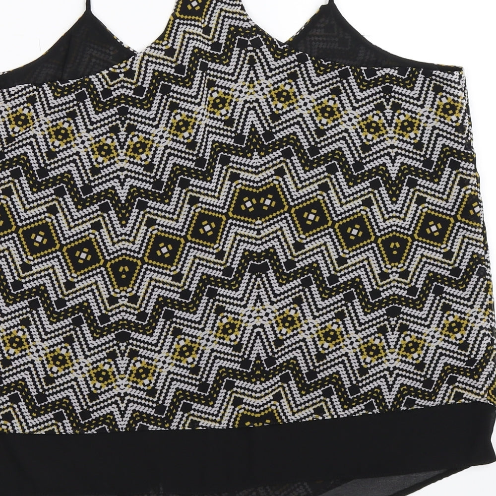 Womens UK Size 12 New Look Black Basic Tank