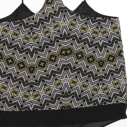 Womens UK Size 12 New Look Black Basic Tank