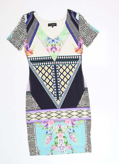 ana alcazar Womens Multicoloured Floral  Bodycon  Size 8