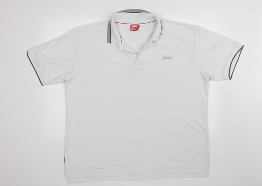 Slazenger Mens White    Polo Size 2XL