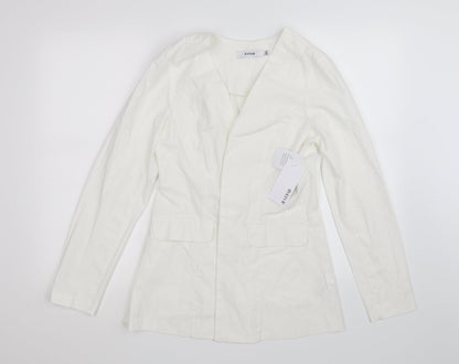 JustFab Womens White   Jacket  Size XS