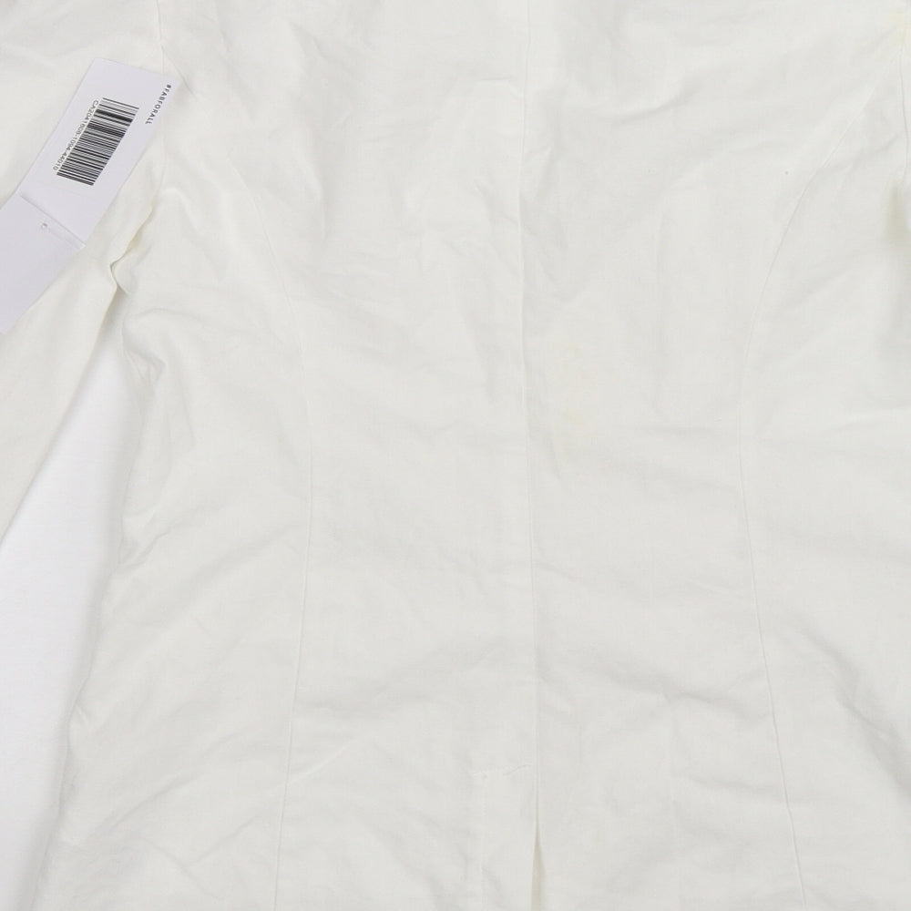 JustFab Womens White   Jacket  Size XS