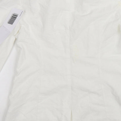 JustFab Womens White   Jacket  Size XS