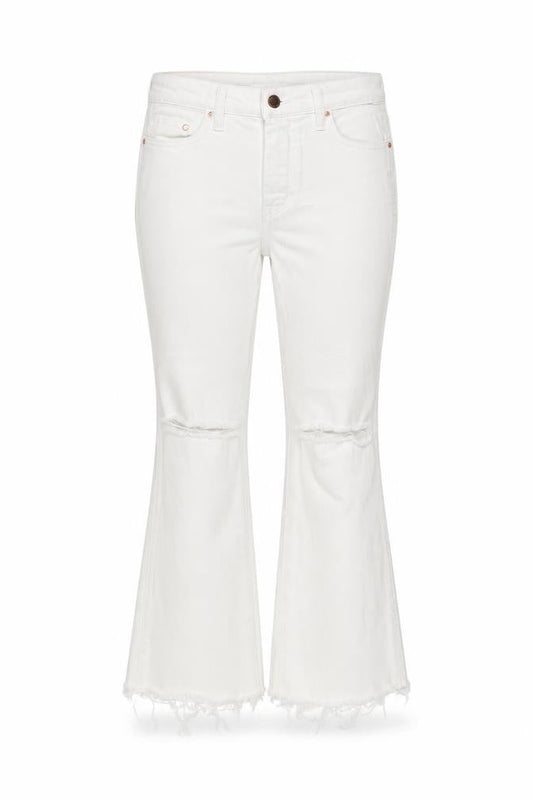 Womens UK Size 28 in H&M Regular Fit Flared White Jeans