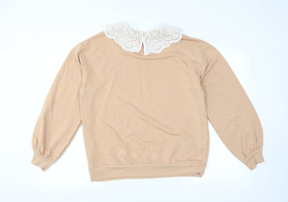 George Womens Beige   Pullover Sweatshirt Size M