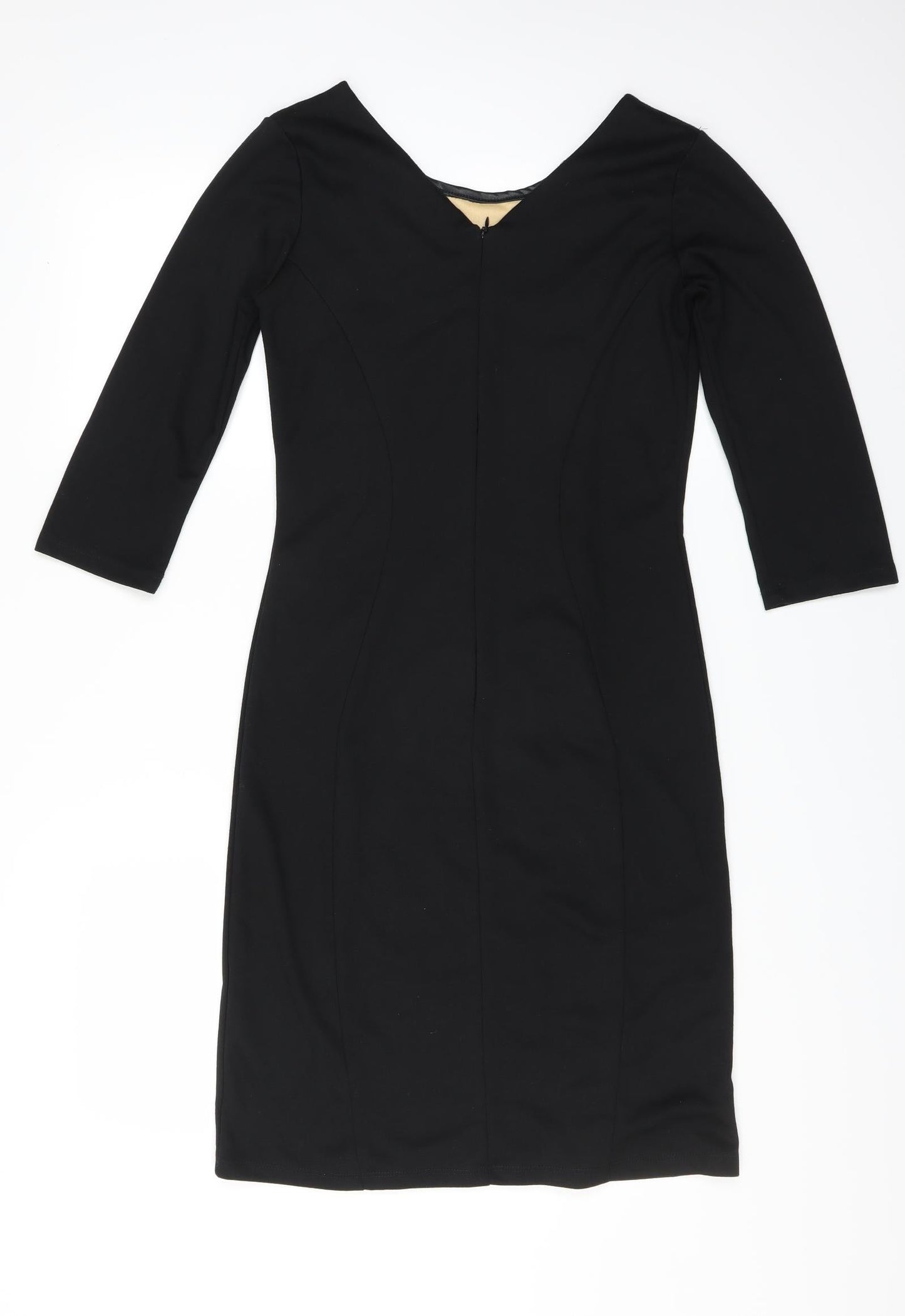 Greence Womens Black   Sheath  Size M  - lace panel