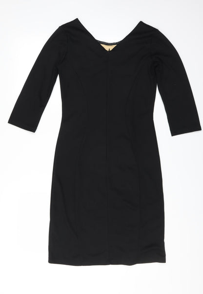 Greence Womens Black   Sheath  Size M  - lace panel