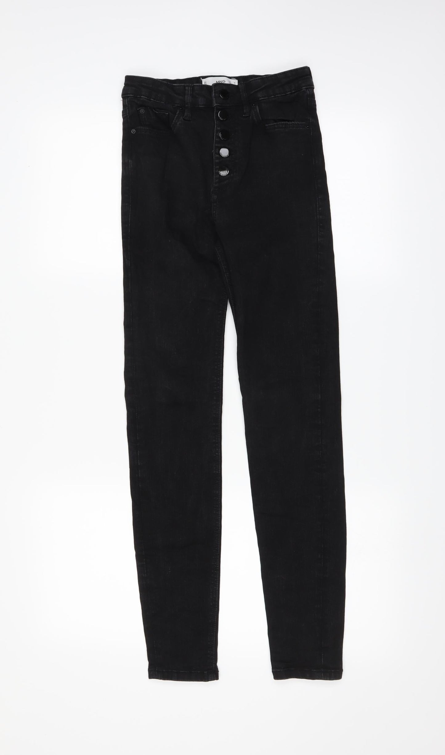 Womens UK Size 6 MNG Extra-Slim Fit Skinny Black Jeans