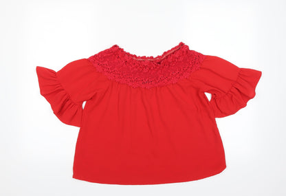 Quiz Womens Red   Basic Blouse Size 8