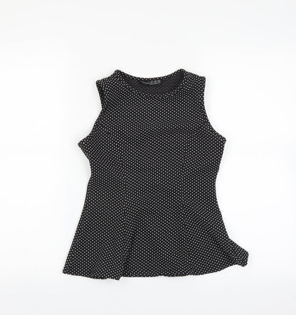 Primark Womens Black Polka Dot  Basic Blouse Size 6