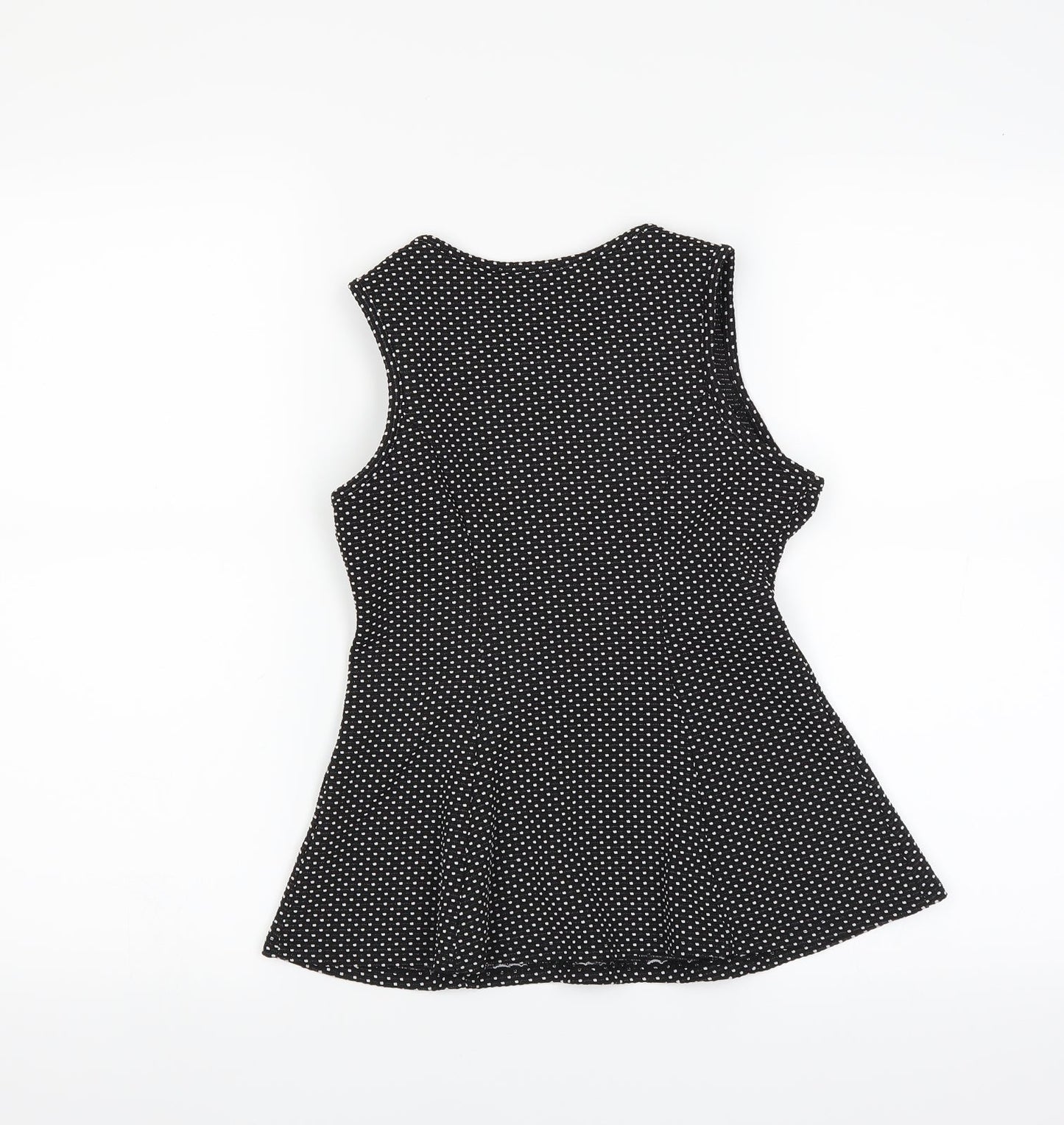 Primark Womens Black Polka Dot  Basic Blouse Size 6