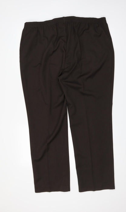 Womens UK Size 24 CANDA Regular Fit  Brown Trousers