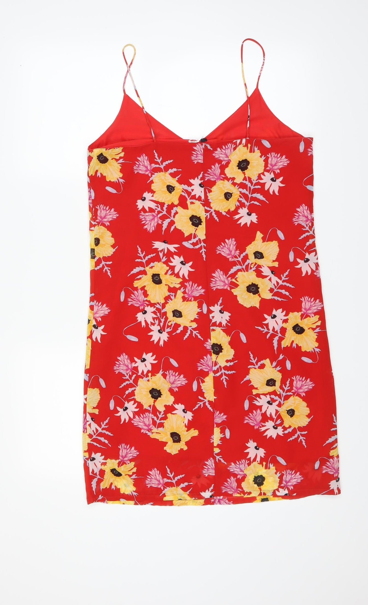 Preworn Womens Red Floral  Shift