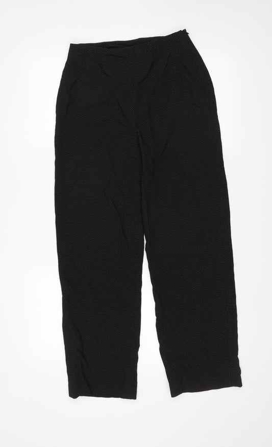 Womens UK Size 8 Alex & Co Regular Fit  Black Trousers