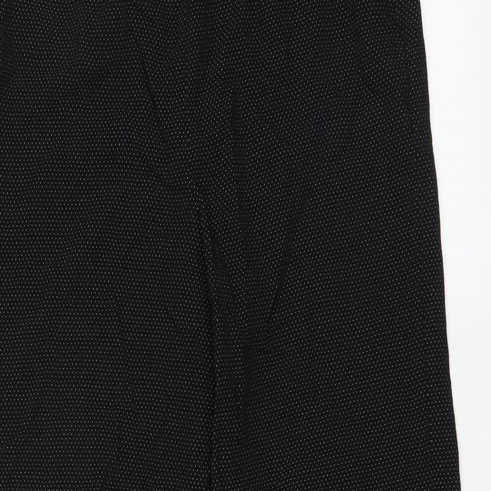Womens UK Size 8 Alex & Co Regular Fit  Black Trousers