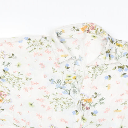 Womens UK Size  Preworn White Basic Blouse