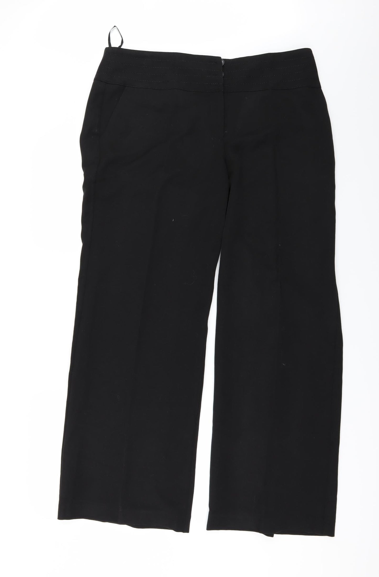 Womens UK Size 38 in Preworn Regular Fit  Black Trousers