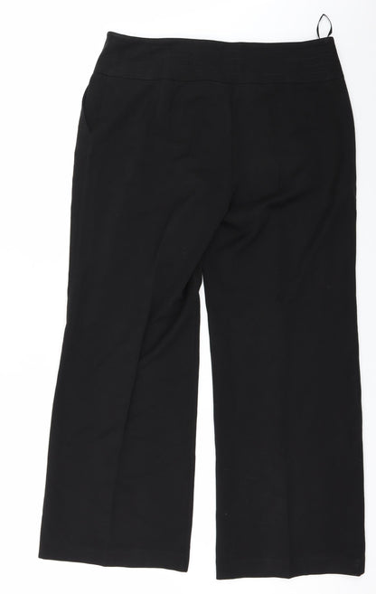 Womens UK Size 38 in Preworn Regular Fit  Black Trousers